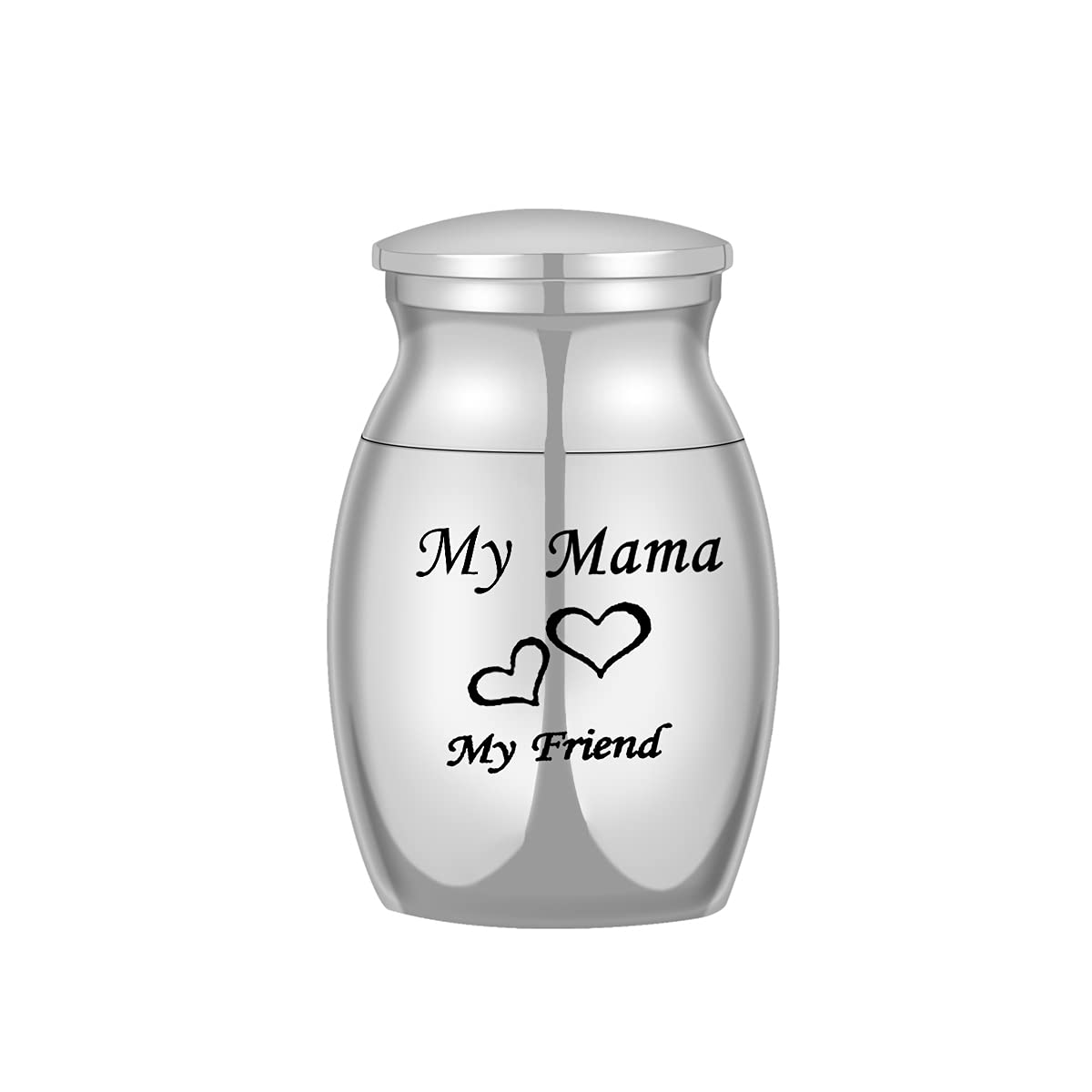 ZCBRISK Big-Sized Cremation Jewelry Urns for Human Ashes Holder Funeral Memorial Keepsake My Friend My Mama