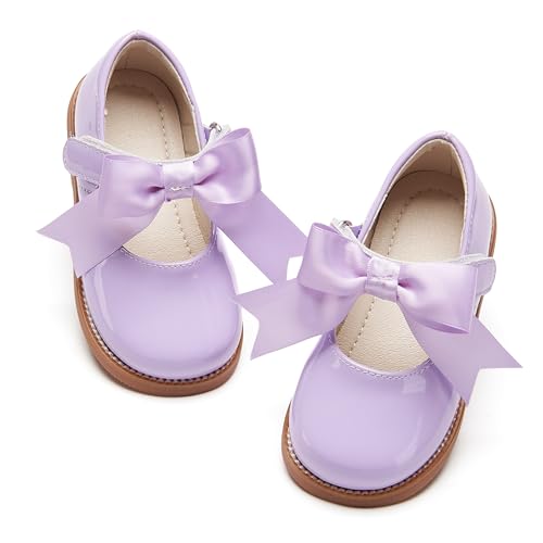 Image of PHIRAMIN Toddler Girl Mary Jane Dress Shoes-Little Girl School Uniform Shoes for Wedding Party