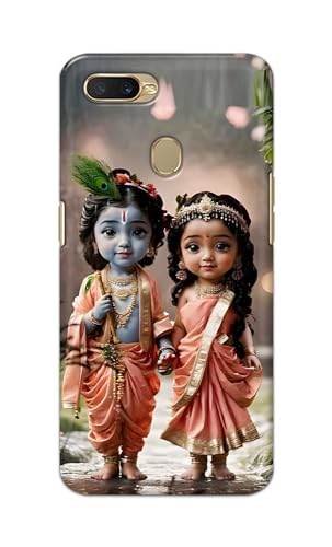 Image of Printed Hard Back Cover for Oppo A12s Back Cover (Radha Krishna Love -J2) -190724(EA)