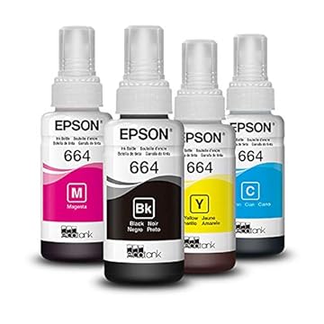 Kit Tinta Epson T664 4 Cores T664 Epson L395 L380 L375 L220 L455