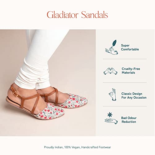 Image of ZOUK Women's Handcrafted Gladiator Sandals
