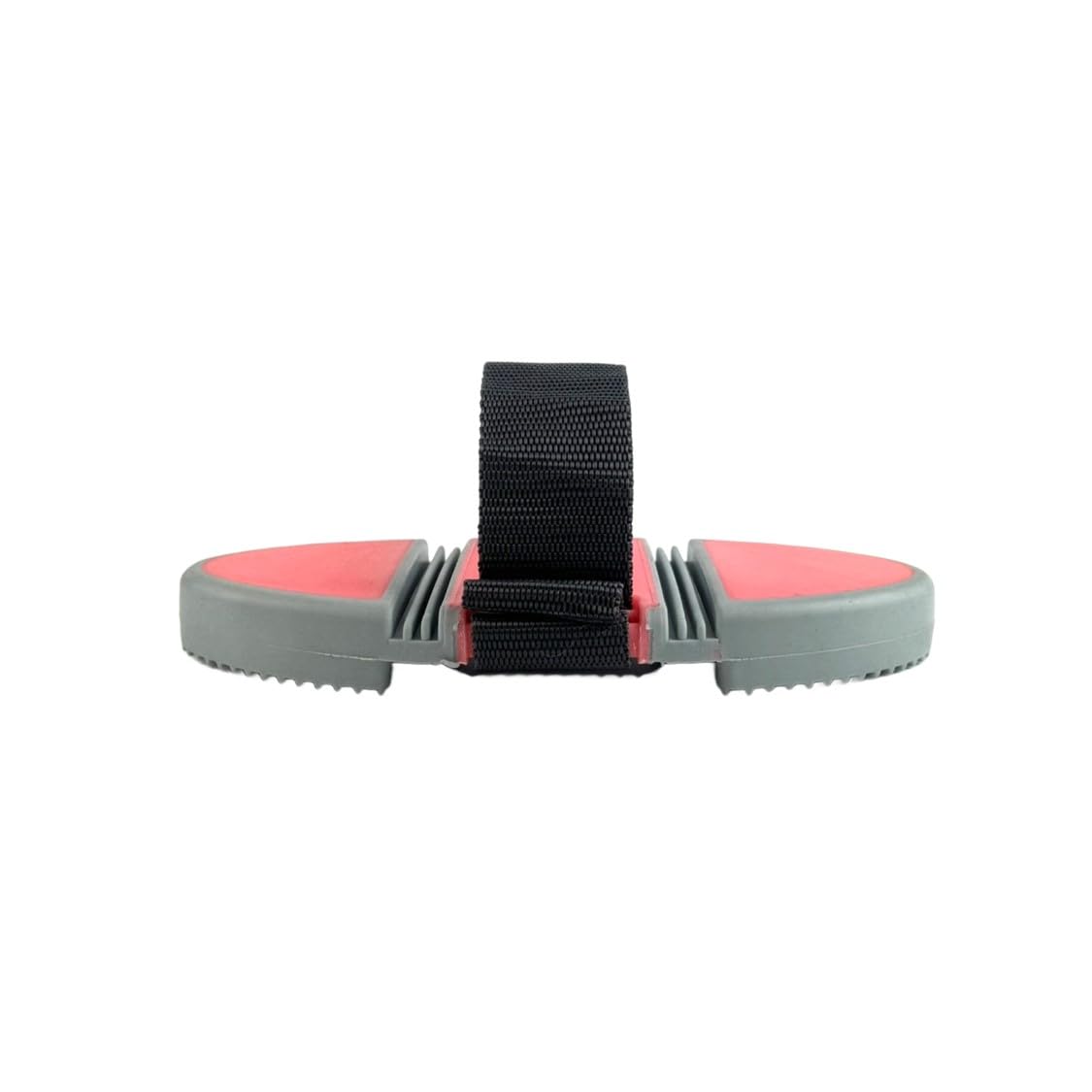 Rubber Curry Comb Massage Brush with Velcro Fastening Flexible Ergonomic for Horse Cleaning Tool (Coral Pink Grey) - Image 2