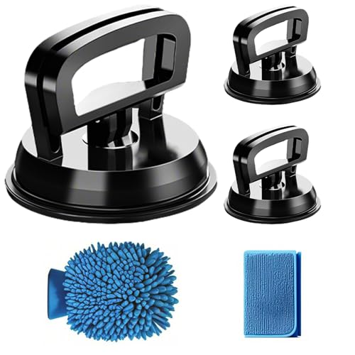 Dent Puller Car Dent Puller Kit​ Heavy Duty Suction Cup Set (1 Large + 2 Small) Professional Dent Removal Kit for Cars,Tiles,Windows & Glass Car Dent Repair Kit with Grip Lock