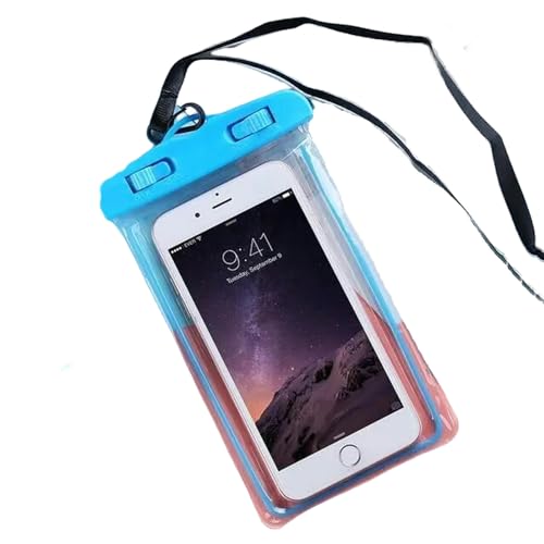 Photo de ZuoXun Teléfono Pochette imperméable Bolsa de Bolsas universelle Al Agua-Azul-Estuche Y Correa