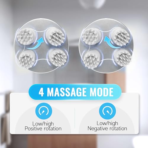 Massageador elétrico de couro cabeludo, massageador de couro cabeludo sem fio, massageador portátil