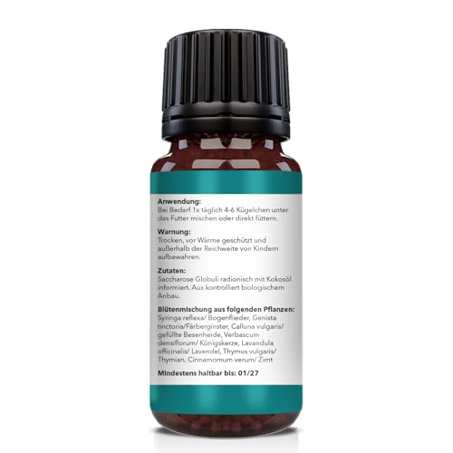 Saint Nutrition® Relax Kügelchen für Haustiere – Natürlicher Futterzusatz bei Stress & Unruhe – Unterstützt Entspannung bei Reisen, Silvester & im Alltag – Für kleine, mittlere & große Hunde - 10g