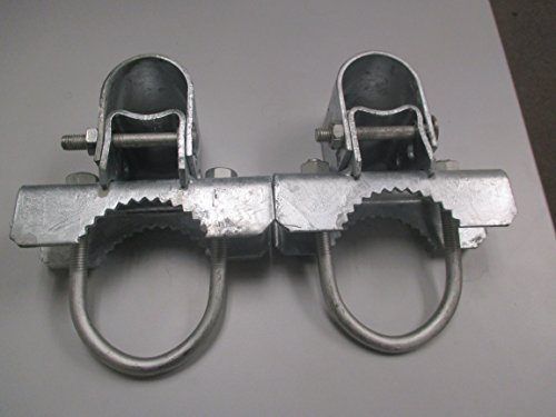 Pressed Steel Industrial Griptite Bulldog Hinge For Chain Link Gate - (Two U Bolts And Two Hinges/Pack) (2-7/8") #TOP4