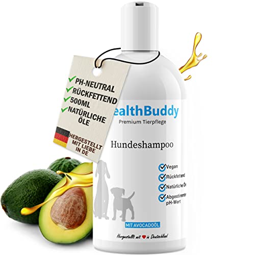 Hundeshampoo healthBuddy, 500ml mit natürlichem Avocadoöl