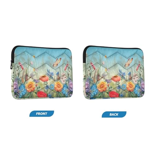 Funda para laptop 13-14 pulgadas con diseño floral miniatura 2