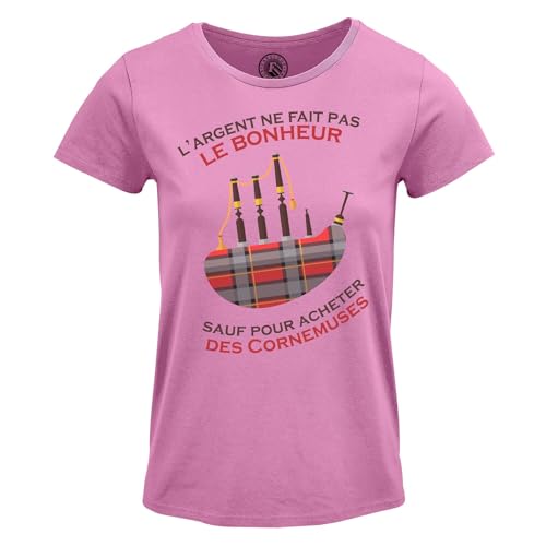 T-Shirt Cornemuse Femme Idéal pour les Festivals et Sorties Décontractées