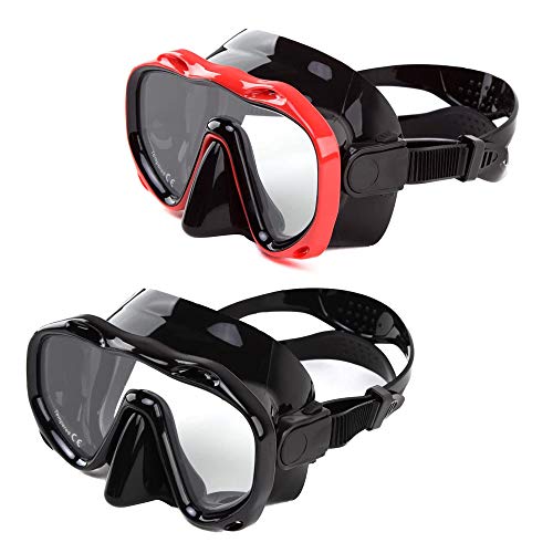 Whale an-ti Fog Dive Mask Scuba Diving Goggles,Waterproof and Quick Adjustable Snorkeling Masks for Men & Women