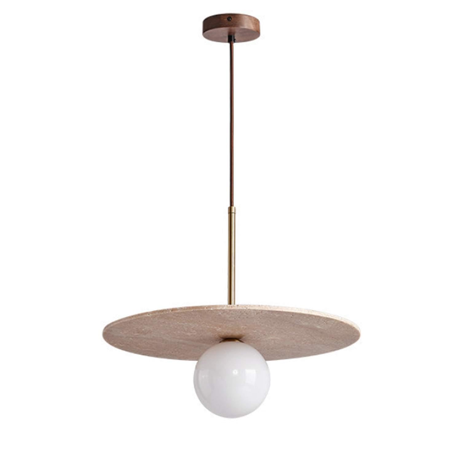 USMJQVZ Yellow Travertine Pendant Light Japanese Wabi-sabi Style Yellow Cave Stone Wood Hanging Lamp Bedroom Bedside Chandelier Nordic Style Dining Room Kitchen Bar