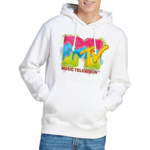 Sweatshirt à capuche MTV Paint Logo mixte en coton confort