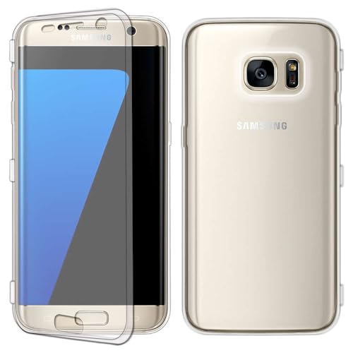ebestStar - Cover Compatibile con Samsung S7 Edge Galaxy SM-G935F G935 Custodia Silicone Portafoglio Gel TPU, Protezione Anti Shock AntiGraffio Antiscivolo, Trasparente