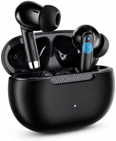 Fone de Ouvido Bluetooth 5.4 TWS Sem Fio, Som Hi-Fi com Microfone...