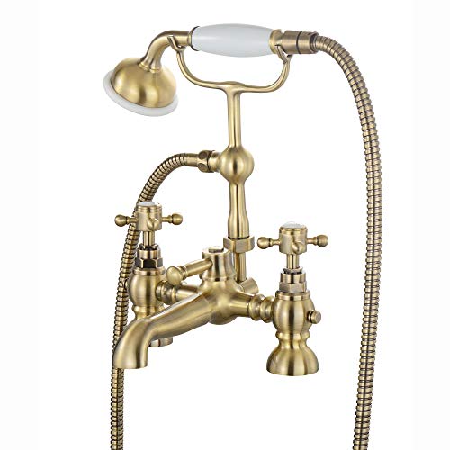 Mitigeur de bain douche victorien ENKI Camberley BBT0280 en laiton massif antique
