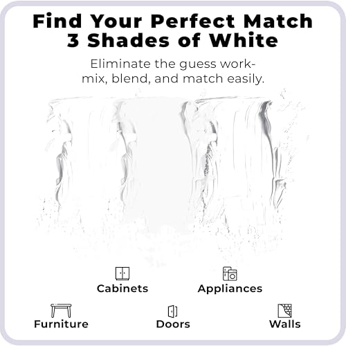 Image of spot. Touch-Up Paint | Matte Finish for Cabinets, Walls, Doors & Furniture | Multi-Tone White Repair Kit | Quick-Dry, Self-Priming, Low-Odor, Eco-Friendly | No-Sanding or Primer Needed | 3 Pack