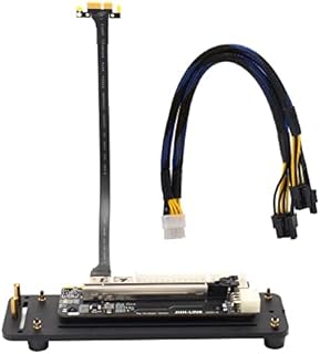 ARAIERD M.2 NVMe to PCIe 3.0 x16 Connector External Graphics Card Kickstand Bracket Base with PCI-E 16x to M.2 M Key Riser Extension Cable eGPU Adapter 32Gbs for ITX/STX/NUC/VEGA64/GTX1080ti (20 Inch)