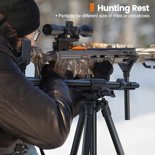 Trakiom Hunting Rests, Shooting Tripod with Dual Frame, Flexible Orientation, Adjustable Height, Shooting Sticks Provide Maximum Shooting Stability for Outdoors, Ground Blinds, Shooting and Hunting - Thumbnail 5