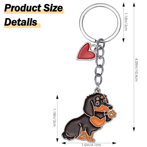 WEWAYSMILE Welpe Schlüsselanhänger, Hunde Schlüsselanhänger, Niedlicher Welpe-Schlüsselanhänger, Für Dekor Auto Schlüsselanhänger Tag Personalisierte Geschenk, Länge: 4,09 Zoll/10,4 cm
