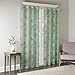 Madison Park 1 Panel Sheer Curtain for Living Room Window, Palm Leaf Burnout Lightweight Bedroom Curtains, Window Shades for Home with Grommet Top, Machine Washable, Leilani, 50x95 Green 1 Piece