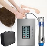 Shockwave Therapiegerät für erektile Dysfunktion und Schmerzlinderung, einstellbare Energiestufen, 7 austauschbare Köpfe für Tiefengewebemassage an Rücken, Schulter und Taille
