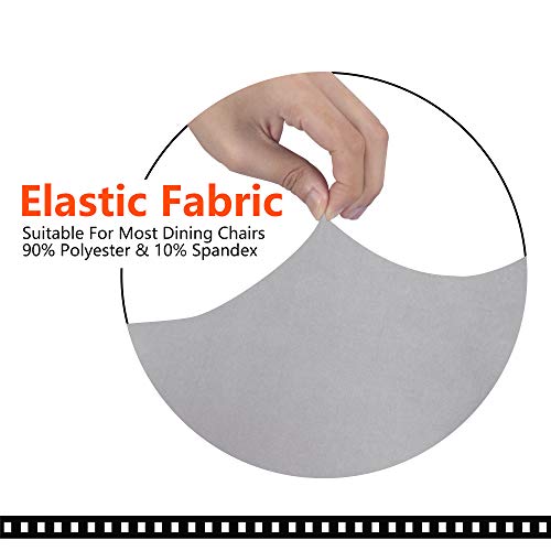 Image of SARAFLORA Office Chair Covers Stretch Washable Computer Chair Slipcovers for Universal Rotating Boss Chair Large Size, Silver Grey