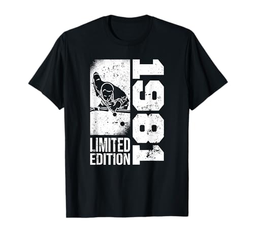 Billard Snooker-game Jahrgang 1981 Geburtstag Pool-Billard T-Shirt Billard Snooker-game Jahrgang 1981 Geburtstag Pool-Billard T-Shirt