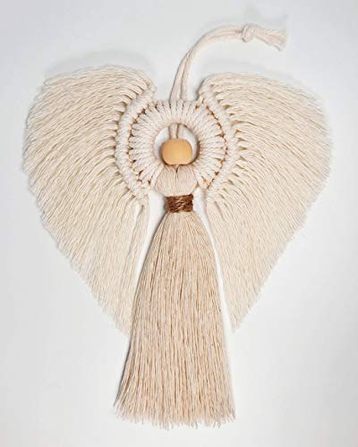handgefertigter Makramee Engel 'Sissi' - Schmuck für Weihnachtsbaum,...