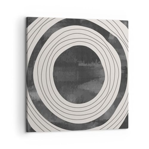 Tableau de décoration murale carrée 50x50cm avec motif roues modernes AC50x50-5525