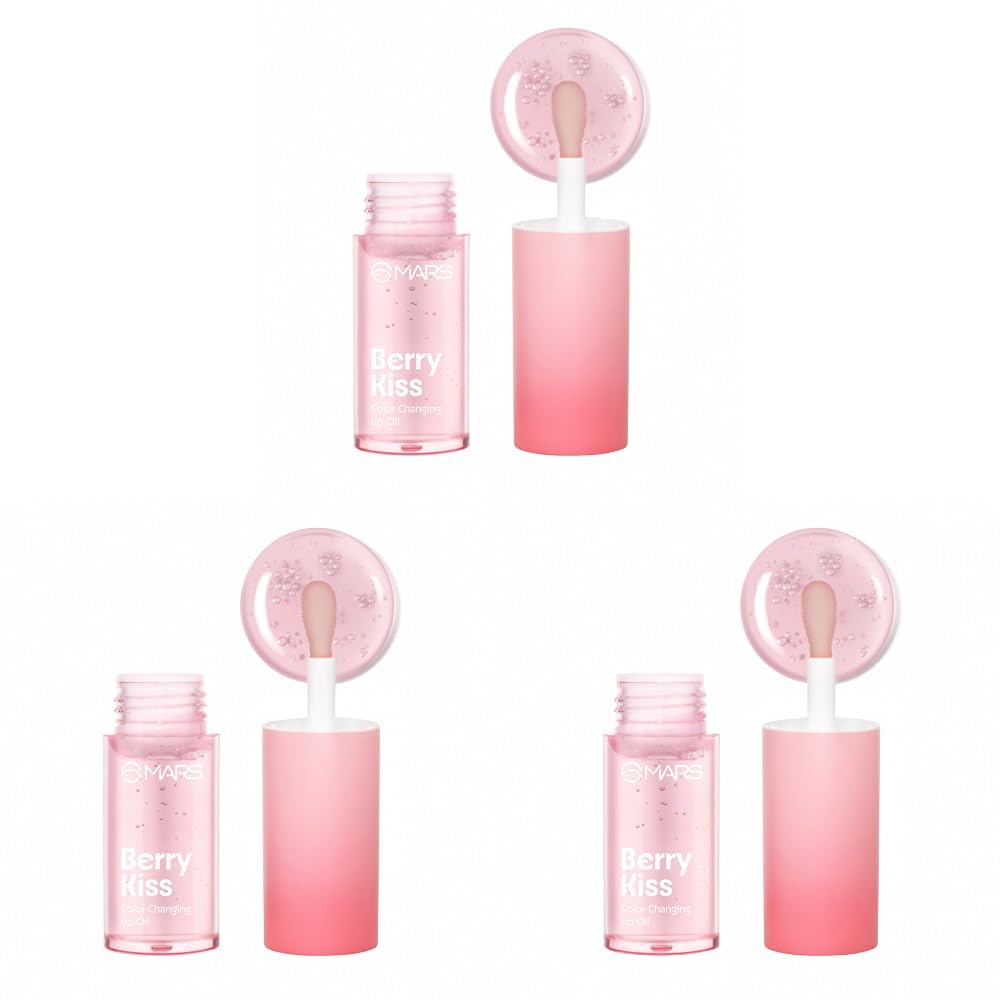 MARS Color Changing Lip Oil (4.5 ml) (03-BERRY KISS) With Fat Applicator | Skin Nourishing Ingredients - Olive Fruit Oil, Jojoba Oil | Hydrating & Moisturising (Pack of 3)-picture-14