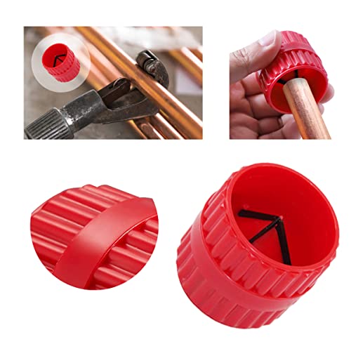 Edions Inner-Outer Reamer, Inner-Outer Reamer Pipe And Tube Deburring Reamer, Tubing Chamfer Tool Burr Remover For Pvc Ppr Copper Brass Aluminum Pipes(3/16-Inch To 1-1/2-Inch) (1) #TOP1