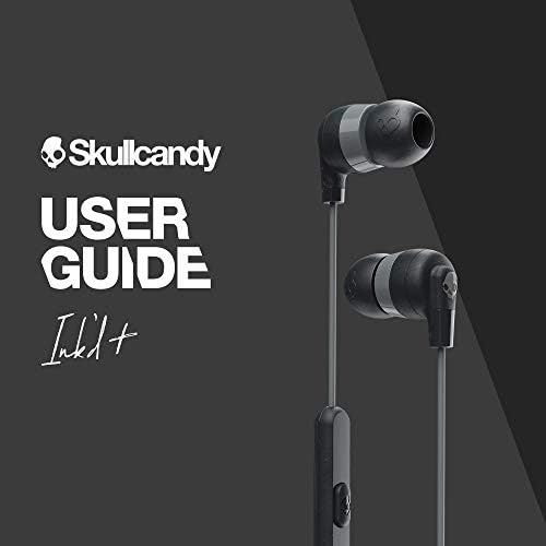 Skullcandy Ink'd+ przewodowe słuchawki z mikrofonem, czarne