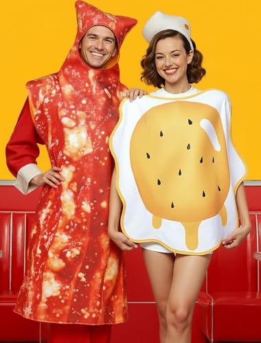 Image of Bacon and Eggs Couples Costumes