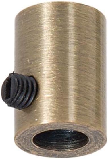 B&P Lamp® Metal Strain Relief Bushing with Nylon Set Screw, 1/8IP, Polished Nickel