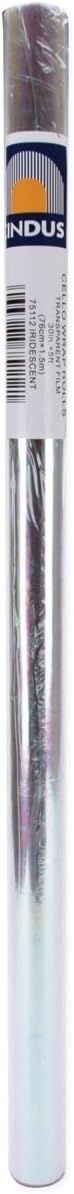 Cindus Cellophane Wrap, 30-Inch Wide 5-Feet Roll, Iridescent