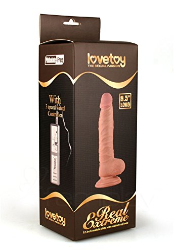 Gode real extreme avec vibracion 8.5 natural ventouse vibrant - 3