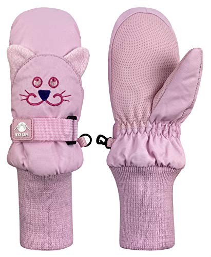 N'Ice Caps Kids Waterproof Snow Mittens Cute Animals Boys Girls Cold Weather Thinsulate