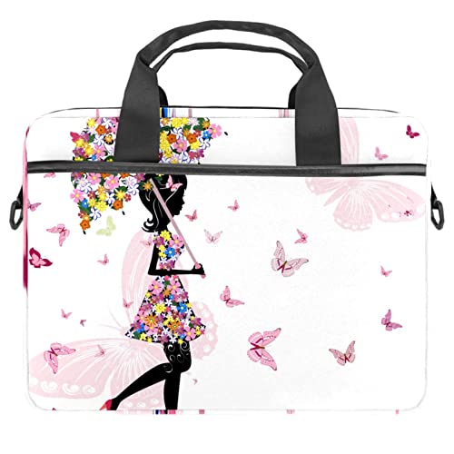 Sac ordinateur 14 pouces bandoulière femme pochette PC 13.3 motif carte