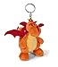 NICI 36003 - Drache Schlüsselanhänger, sitzend, 10 cm, orange