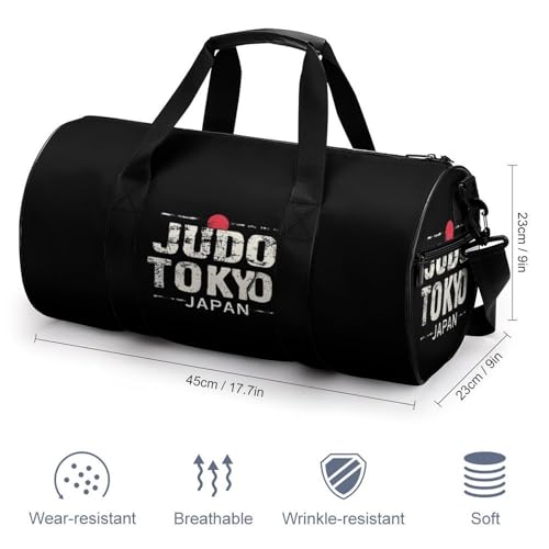 Judo Tokyo Japan Gym Bag for Men Women Duffle Bags Travel Tote2