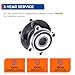 PAROD Pair 513303 Front Wheel Hub & Bearing Assembly Compatible with 2009-2014 Subaru Forester, 2008-2014 Impreza, 2013-2014 WRX, 2013-2014 XV Crosstrek [Thru 01/14/14], w/ABS