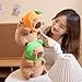 Ditucu Cute Capybara Plush Pillow with Wearable Frog Hat Stuffed Animal Capibara Plushies Toys Gifts for Kids Brown 11 inch