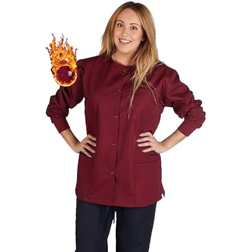 Women's Scrub Jacket Warm Up Medical Scrub Jackets for Women