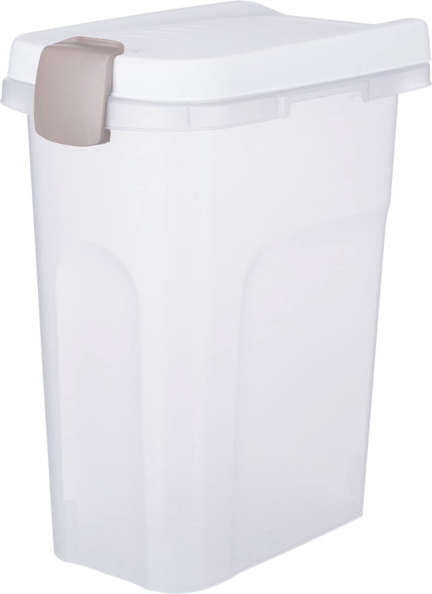 TRIXIE Tonne - transparent-weiß/weiß 15 l/22 × 41 × 33 cm