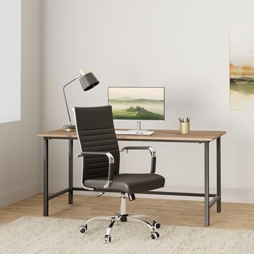 Moob Cadeira de Escritório Presidente Chicago Giratória Com Sistema Relax Preta