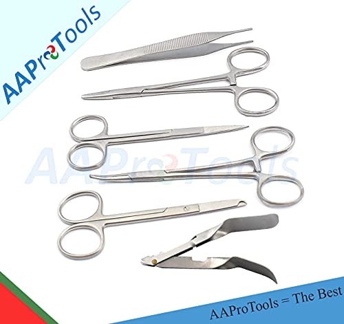 Aaprotools 3403494162815 Staple Remover Kit Adson Forceps Iris Scissors Webster Needle Holder Mosquito Forceps thumb #1