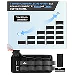 Adjustable Ankle Weights 1-3/4/5/6/8/10/12/15/20 LBS Pair with Removable Weight for Jogging, Gymnastics, Aerobics, Physical Therapy - Image 3