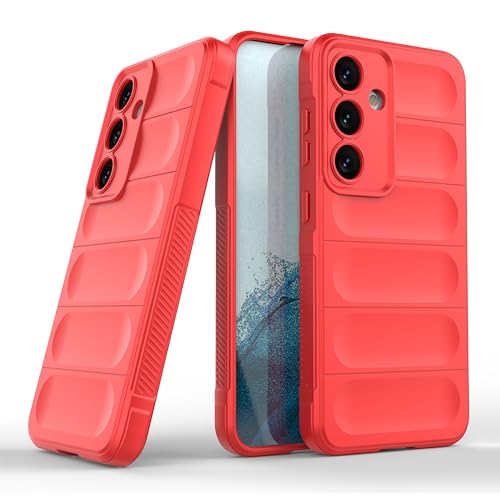 Zapcase Back Case Cover for Samsung Galaxy S24 Plus 5G | Compatible for Samsung Galaxy S24 Plus 5G Back Cover | Liquid Silicon Magic Case with Camera Protection | Red