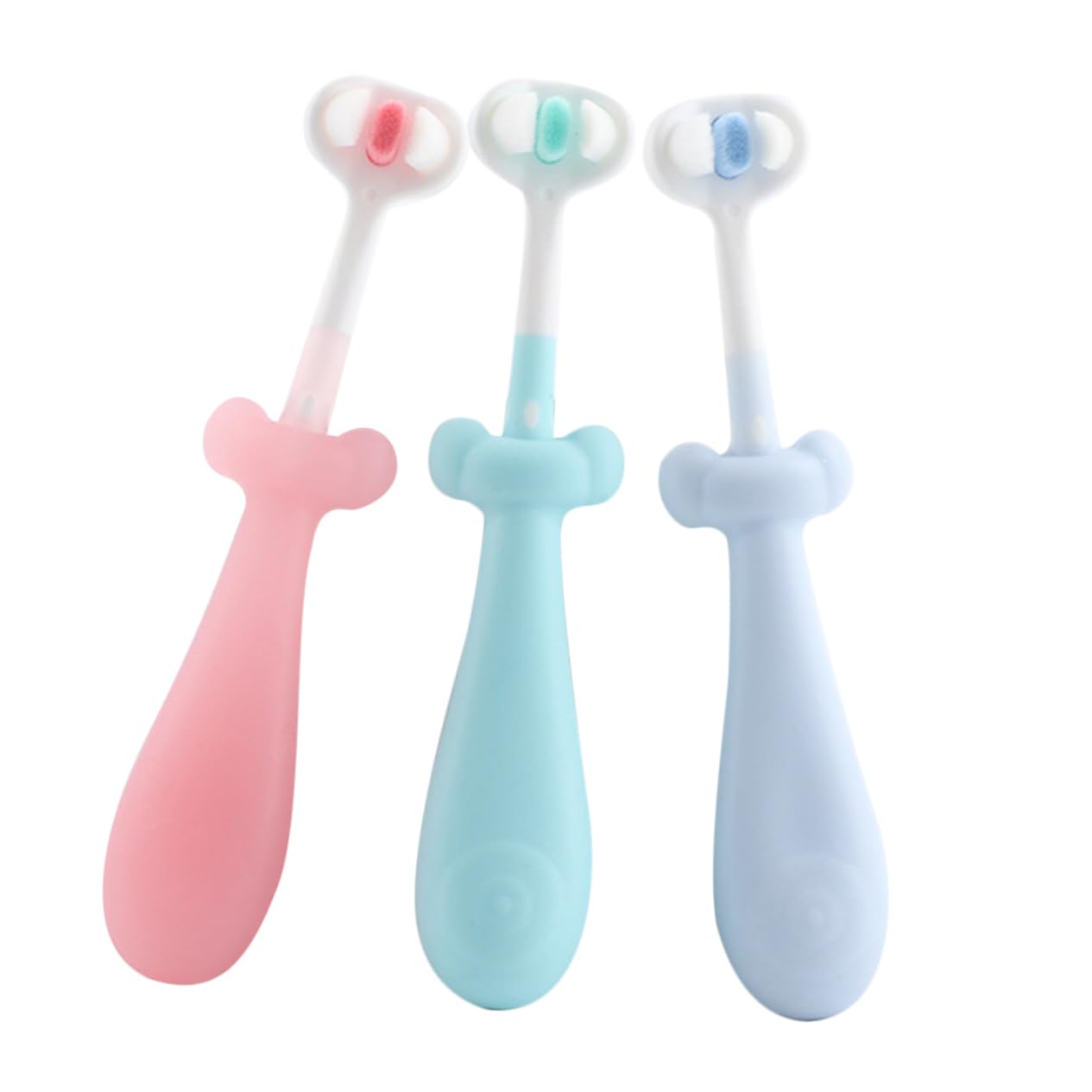 BESTYASH 3 Set Spazzolino Per Setole Morbide E Antiscivolo Spazzolino Per Denti Piccoli Con Design Carino Per Igiene Orale Dei 3 Pezzi*3